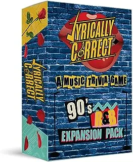 Lyrically Correct 90's Expansion Pack Music Trivia Card Game| Multi-Generational Family Gatherings, Adult Game Night and Fun Trivia