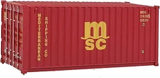 Walthers SceneMaster RS MSC Container, 20', Red