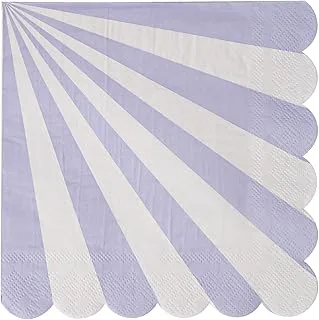 Meri Meri Striped Party Napkins, Set of 20 Large 45-