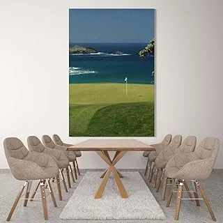 Rocks Visiting The Sea, Canvas wall art painting, Multicolour, Canvas, 1 Piece, 75 x 100 cm By(BPA®)