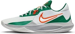 Nike Precision 6 Basketball Shoes (DD9535-103, White/Malachite/Sundial/Safety Orange) Size 7