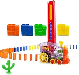 Domino Train, Domino Blocks Set, Building and Stacking Toy Blocks Domino Set for 3-7 Year Old Toys, Boys Girls Creative Gifts for Kids