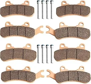 Front & Rear Maverick X3 Brake Pads Compatible with 2017 2018 2019 2020 2021 Can-Am Maverick X3 4x4 / X3 4x4 XRS Sintered Metal Severe Duty Brake Pads