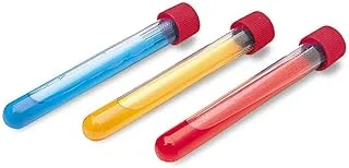 Learning Resources Plastic Test Tubes with Caps, Set of 12