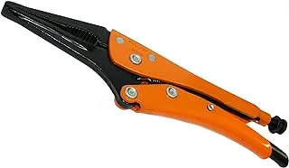 Grip-On - GR12710 12710 10-Inch Long Nose Locking Pliers in Orange Epoxy