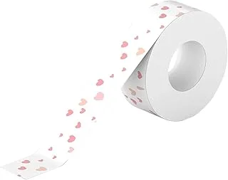 PeriPage L1 Color Tape, Happy Pure Heart 1 Roll Adhesive Label Paper Sticky Tape Thermal Printing Paper Name Price Barcode Sticker Home Office Organization Waterproof Oil-proof Tear-Resistant