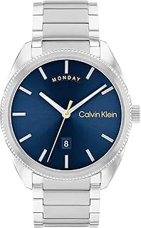 Calvin Klein MEN'S BLUE DIAL STAINLESS STEEL BRACELET WATCH - 25200446