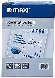 Maxi 125 Micron Lamination Film 10-Pieces, 70 mm x 100 mm Size