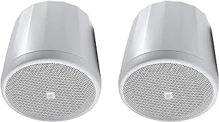 JBL Professional C62P-WH Ultra-Compact Mid-High Satellite Hanging Pendant Speaker, White, Sold as Pair