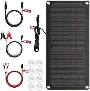 Renogy 10 Watts Portable Solar Battery Charger Maintainer, Backup for Car Boat Marine Motorcycles Truck