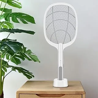 AWH Electric Fly Zapper 3000V, USB Mosquito Killer Bug Zapper with 3-Layer Safety Mesh | Repellent Fly Racquet | No Chemicals | Ideal for Home, Indoor & Outdoor Use