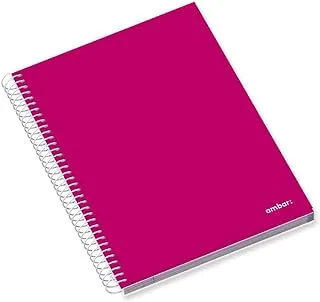 Ambar 100 Sheets 70 GSM Square School PP Cover Note Book, A4 Size