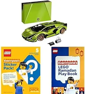 LEGO Technic Lamborghini Sián FKP 37 (42115) Building Blocks Toy Car Set (3 With LEGO Book & LEGO Surprise Stickers!