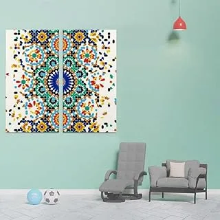 From Compact To Scatered, Canvas wall art painting, Multicolour, Canvas, 2 Pieces, 30 x 60 cm By(BPA®)