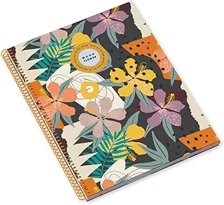 Ambar 80 Sheets 100 GSM Moon Flower Teen Hard Cover Spiral Note Book, A5 Size