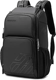 Arctic Hunter Stylish Casual Daypack Water Resistant Laptop Shoulder Backpack Bag with Built-in Sunglass Pouch for Travel Hiking College Daypack, B00461 (Black)