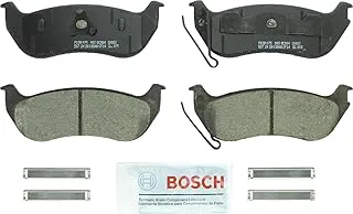 مجموعة وسادات الفرامل القرصية الخزفية الفاخرة من BOSCH BC964 - متوافقة مع سيارات فورد إكسبلورر، وإكسبلورر سبورت تراك؛ جيب ليبرتي، تي جيه، رانجلر؛ ميركوري ماونتينير؛ مؤخرة