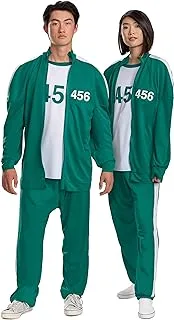 Disguise unisex-adult Squid Game Player 456 Costume, Official Squid Game Costume Tracksuit Adult Sized Costumes