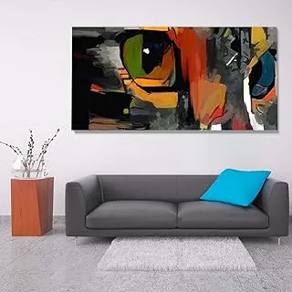 Abstract, Canvas wall art, Multicolour, Canvas, 1 Piece, 150 x 75 cm By(BPA®)