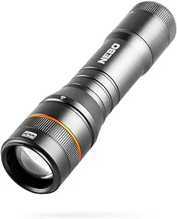 NEBO Newton Powerful LED Handheld Flashlight | AA Battery Powered Compact Waterproof Flashlight | Storm Gray | Available in 500, 1000, 1500 Lumens