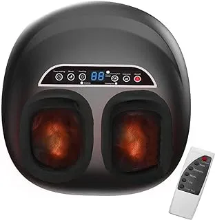 DEONG Foot Massager Machine with Soothing Heat, Deep Kneading Therapy, Improve Blood Circulation and Foot Wellness, Relax for Home or Office Use