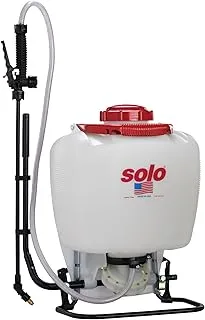 Solo 475-B-DELUXE Professional Diaphragm Pump Backpack Sprayer, 4-Gallon, Bleach Resistant Pump Assembly