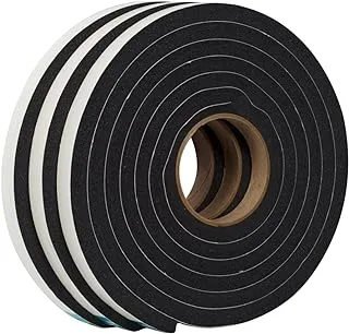 Duck Brand Self Adhesive Foam Weatherstrip Seal for Extra Large Gaps, 3/4-Inch x 1/2-Inch x 10-Feet, 3 Rolls, 284424