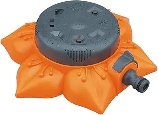 Hylan 8-Function Garden Lawn Plants Watering Sprinkler with Water Flow Switch,Spray Nozzle Garden Plant Watering System Garden Tools(Orange)