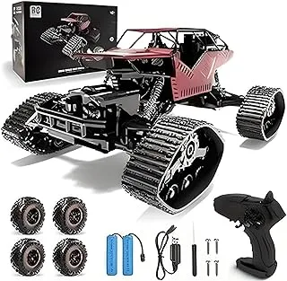 Fitto Remote Control Red Monster Truck 45° inclined uphill Toys for Boys 6-10 years old