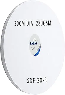 Sadaf 280gsm Round Canvas Board, 20 cm Diameter, White