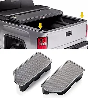 Moonlinks Bed Rail Stake Pocket Cover for 2014-2018 GMC Sierra 1500 and Chevrolet Silverado 1500/2500/2500HD/3500(Set of 2)