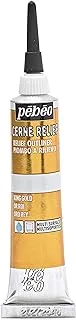 Pebeo Vitrail, Cerne Relief Dimensional Paint, 20 ml Tube with Nozzle - King Gold