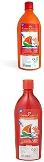 Faber Castell Paints Orange 0.5L + Paints Bottle Red 0.5L