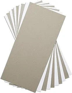 Sizzix Surfacez Mixed Media Board 10-Pieces, White/Gray