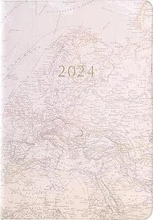 2024 Eccolo Map 12 Month Agenda Planner, Yearly, Monthly & Weekly Pages (5.25 x 7.75