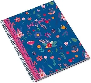 Ambar 80 Sheets 70 GSM Just4Girls Spiral Note Book, A4 Size