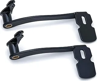 Kuryakyn 9673 Gloss Black Extended Brake Pedal with Fairing Lowers: 2014-19 Harley-Davidson Touring and Trike Motorcycles