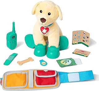 ميليسا آند دوغ Let's Explore™ Ranger Dog Plush مع معدات البحث والإنقاذ | لعبة قطيفة | لعبة المعانقة | لعبة التظاهر للأطفال | 3 فما فوق | هدية للأولاد أو البنات