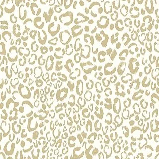 RoomMates Leopard Peel and Stick Wallpaper,Gold,20.5