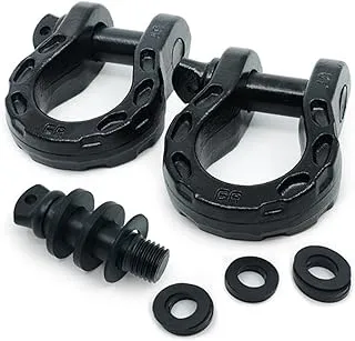 GearAmerica Mega Duty D Ring Shackles 68000 Lbs (34 Ton) d Strength 3/4