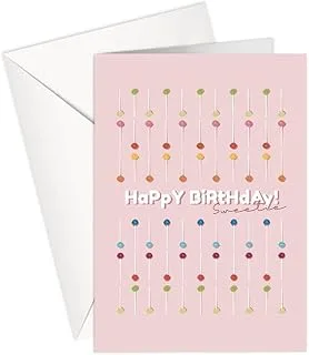 Greeting Card - Birthday | HAPPY BIRTHDAY | HAVE A SWEET BRITHDAY | LOLLIPOP | SharetheLove (Standard A5)