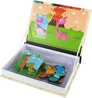 UKR Magnetic Puzzle Book Animals Fruit Dinosaur (Dinosaur)