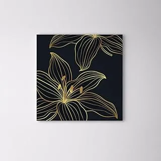 bpa Flowers In Light Canvas Wall Art Painting Wallart Canvas - 80 X 80 Cm