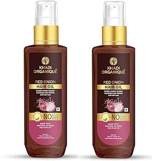 Khadi Organique Red Onion Natural Hair Oil Pack of 2(200ml)