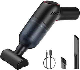 AMERTEER Handheld Vacuum Cleaner - 120W High Power Cordless Rechargeable Car Vacuum, 2 Washable Filters and Strong Suction Brushless Motor,for Car,office Home Cleaning