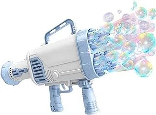 NC 52-Hole Gatling Bubble Gun Children's Electric Automatic Bubble Machine Rocket Launcher Outdoor Children's Toys Gifts for Boys and Girls