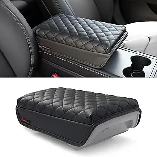 KMMOTORS Automotive Customized Console Armrest Cushion Cover for More Comfortable Driving and Make Your Car Interior More Unique (Model 3 Model y)