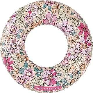 Swim Essentials Pink Blossom Printed Swimring 55 cm diameter, Suitable for Age +3.