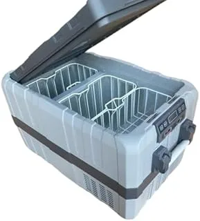 Black Hawk Customs Portable Fridge With 2 Zone Temperature Control, 2 Way opening, USB charging, variable compressor, 70L, operate 12v to 220v