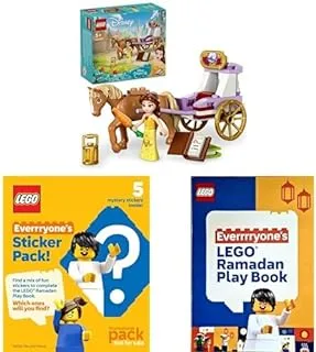 LEGO® ǀ Disney Princess™ Belle’s Storytime Horse Carriage 43233 With LEGO Book & LEGO Surprise Stickers!